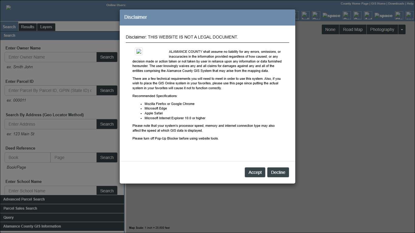 Alamance County GIS Website